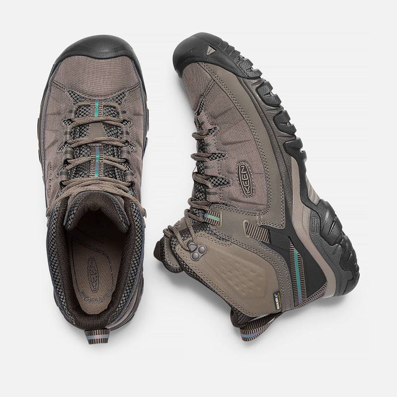 Keen Targhee EXP Mid Waterproof Wanderstiefel Herren DE-84562 Bungee Cord/Brindle - Keen Herrenschuh